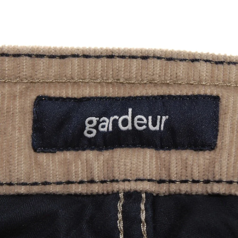 Gardeur NWT 5 Pocket Jean Cut Corduroy Pants Size 40 US Bill-3 in Beige Cotton